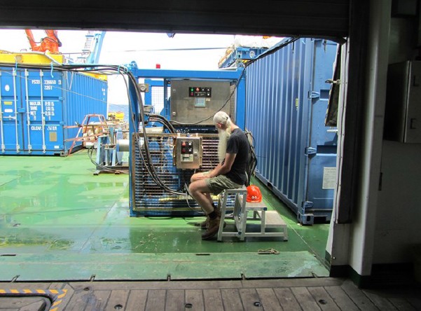 Operating the winch for deployment of optical profiler Operating the winch for deployment of optical profiler